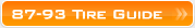 1987-1993 Ford Mustang Tire Fitment